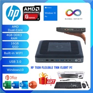 (Refurbished) Desktop Mini HP T620 Flexible Thin Client PC / AMD Dual Core / 4GB DDR3 Ram / 16GB SSD