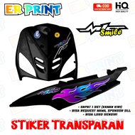 Mio Smile Transparent Sticker Anti-Fade Cool Striping Mio Smile Striping Yamaha Mio Smile Fire Desig