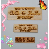 Plate Kecil untuk Mas Kahwin/ Ijab Qabul/Hantaran/Birthday/Name Tag