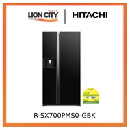 Hitachi R-SX700PMS0-GBK 573L Side by Side Fridge