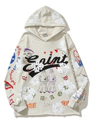 ฮู้ดดี้ Saint Denim Tears สำหรับผู้ชาย ฮู้ดดี้สตรีทแวร์