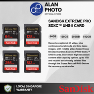 SanDisk Extreme PRO SDXC™ UHS-II Card V60 U3 Class 10 280MB/S [64GB / 128GB / 256GB / 512GB]