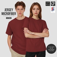 𝐐𝐚𝐲𝐫𝐚𝐚 (𝗣1) Jersey Microfiber Plain 𝗦𝗵𝗼𝗿𝘁 𝗦𝗹𝗲𝗲𝘃𝗲 T-Shirt Unisex / Size : S-5XL / Jersi Plain