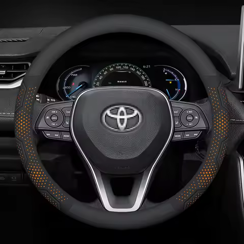 Car Chamois Steering Wheel Cover For Toyota Corlla Camry Yaris Auris C-HR RAV4 Land Cruiser Prius Ha