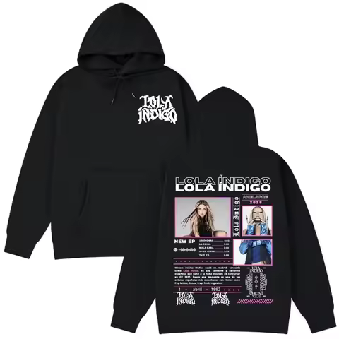 Lola Singer Indigo 2026 Tour Graphic Hoodies Unisex Couples Oversized sweatshirt Sports Graphic high
