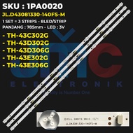 Backlight TV Panasonic 43 Inch TH-43C302G TH-43D302G 43E302G 43D306G 43E306G JL.D43081330-140FS-M