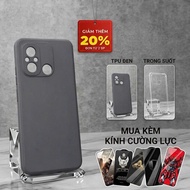 Vivo V60, V60 Lite PKTH Case Plain Black Case | Vivo flexible phone case provides comprehensive phon