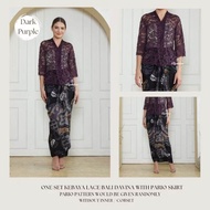(ONE SET) Bycikdara Kebaya Lace Set Pario | Kebaya Lace Bali Davina | Kebaya with Skirt Pario