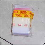 Plastic Clips Size 8x12 (100pcs), Sambal Plastic Clips, Medicine Plastic Plastic Bag