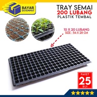 [Paket 25 Biji] Tray Semai 200 Lubang Bibit Benih Hidroponik Tebal Traypot Trai Pot Cabai Cabe Rawit