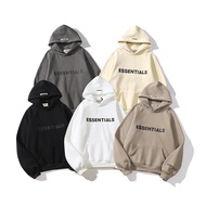 【In Stock】FASHION ESSENTIALS Men and Women Long Sleeve Hoodie Pullover Loose Coat CJIH WOHM