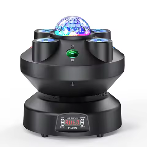 U'King 70W Magic Ball Disco Light Party Light 4in1 LED RGBW Beam Moving Head Light DMX512 Effect Pat