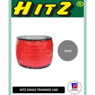 HITZ 5LB 3.0mm SQ Red Grass Trimmer Line / Rechangeable Trimmer Line (BR-305)