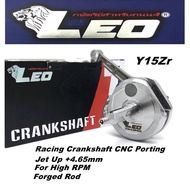 Y15ZR / LC135 5S Y15 CRANKSHAFT LEO RACING JET+4.65MM THAILAND CNC PORTING RED LEO shark