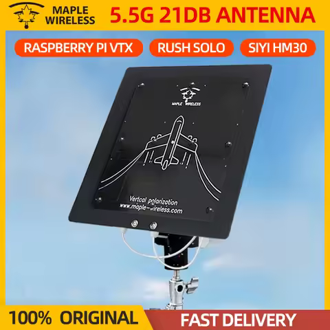 Maple Wireless 5.5G 21dBi Directional Antenna AAT High Gain Patch Antenna 5180-5800MHz For SIYI HM30