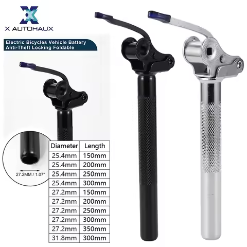 X Autohaux Bike Seat Posts 25.4x150/250/300mm 27.2x150/250/300/350mm 31.8x300mm Electric Bicycles Ba
