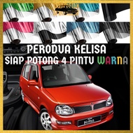 Perodua Kelisa 4 Pintu Siap Potong Tinted Warna Kereta / Perodua Kelisa 4 Door Precut Car Tinted Col