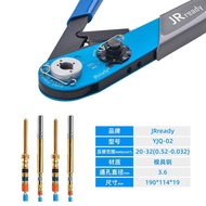 JRready YJQ-02 Tang Pengepit 38999/GJ599 Penyambung Elektrik Terminal 22D Wayar Kelim Sejuk