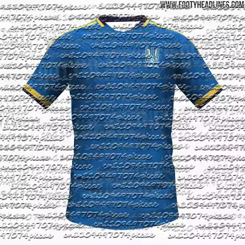 2026 New "Ukraine National Team Home Soccer Jersey" Kids/Adults Quick Drying T-shirt Suitable for Da
