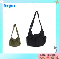 【Malaysian STOCK】Retro workwear style women's shoulder bag crossbody bag washing  tumi backpack