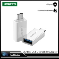UGREEN USB-C กับ USB 3.0อะแดปเตอร์ OTG การสนับสนุนการเชื่อมต่อ USB เมาส์คีย์บอร์ดและตัวควบคุมเกม30155