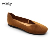 WOOLLY Shoes - Daphne Camel Flats