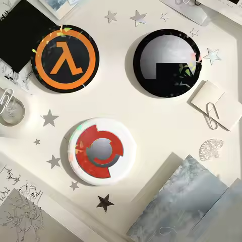 Hot Half-Life Game COOL Laser Badge Pins Handmade Brooches for Backpack Gifts Bag Decor Fans Collect