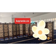 PARTITION 4 PANEL SOLID WOOD/ PEMBAHAGI RUANG KAYU KUKUH