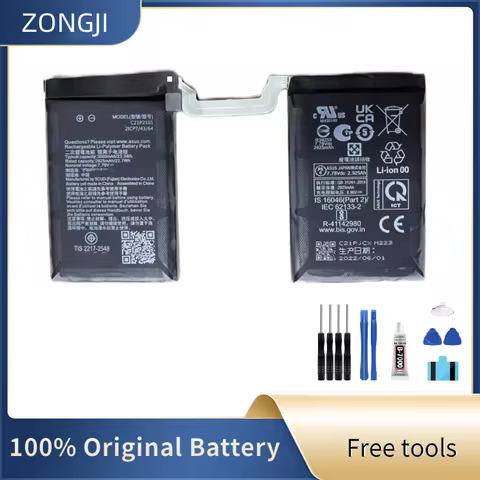 ZONGJI New Compatible Battery For ASUS ROG Phone 6 Phone 6 Pro Phone 7 6000mAh C21P2101 Batteries+Fr