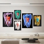 Dental X-Ray, Dental Art, Dentist Art, Dental Clinic Decor Canvas Wall Art Poster Gifts, Anatomy Oral Art Print, Home Decor