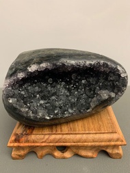 烏拉圭天然異象黑水晶洞