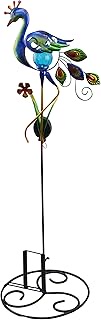 Red Carpet Studios 35423 LED Ball Garden Stake, Peacock