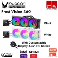 INVASION FROST VISION 360 with 3.95″ IPS Screen(Black / White)CPU AIO Water Cooler (HYPERFROST-Softw