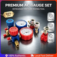 [Delivery 24 hours] R134A Aircon Manifold Gauge Freon Pressure Gauge AC Manifold Gauge Set