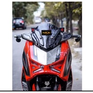 WINDSHIELD XMAX NEW 2023 CONNECTED. VISOR XMAX NEW SPORTY DIAMOND V2 VISOR XMAX MALOSI XMAX XMAX V3 