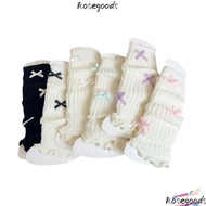ROSEGOODS Children's Sock Covers, Acrylic Bow Knitted Sock, Knitted Warm Leg Warmers