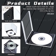 Plastic CD Jewel Case for Storage CD Case Standard Single Clear CD Case DVD Case for Protection Repl