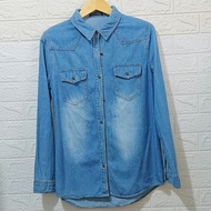 avail mode - atasan kemeja jeans denim wanita lengan panjang 27