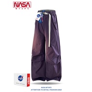 seluar cargo perempuan cargo pants NASA WTAPS Retro Style Overalls - Men's Loose Fit Summer Pants