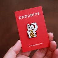 大力招財貓 琺瑯別針