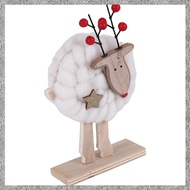 (DGHV) Christmas Wooden Wool Felt Decoration Christmas Santa Claus Ornament Christmas Tree Desktop D