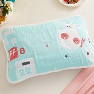 Khăn Trải Giường Cotton Nguyên Chất Cartoon Six Layer Pure Cotton Pillow Towel Pair Children Gauze P