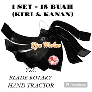 YZC pisau rotary traktor tangan mesin bajak sawah jetor