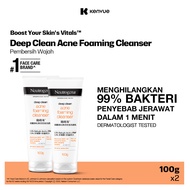 [Paket isi 2] Neutrogena Deep Clean Acne Foaming Cleanser 100gr