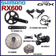 Shimano GRX RX600 11Speed Groupset 1x11S RX600 Shifter Crankset 40T RD RX812 M8000 Cassette HG701 Ch