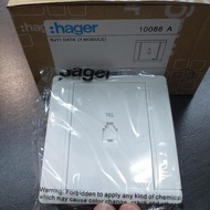 Module Data RJ 11 / Outlet Telpon Hager RJ 11 Merek Hager WGT1RJ.
