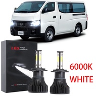 6000K white LED Front Headlight Bulbs 12V - 32V set of 2 For Nissan Urvan E26 NV350 2017 2018 2019 2