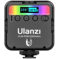 Mini RGB LED Camera Light Rechargable Video Light 2000mAh VL49 Ulanzi