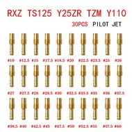 RXZ TS 125 TS125 125Z Y125Z Y125ZR 125ZR TZM Y110 SS110 PILOT JET PILOTJET PJ FOR CARBURETOR CARB SI