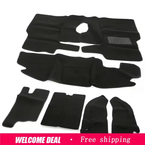 New 6 Piece Full Set Carpet Kit Floor Mat Black For TJ Jeep Wrangler 1997-2006